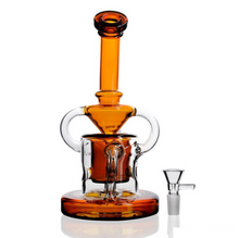 Load image into Gallery viewer, 8.7&quot; Amber Swiss Egg Bubbler
