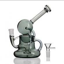 Load image into Gallery viewer, 7.5&quot; Black Microscope Bong
